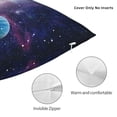 thumbnail image 3 of Fuzoiu Planets Stars And Galaxies1 Print Square Pillow Cover,Hidden Zipper Design,Luxury Square Pillow Case, Throw Pillow,Couch Cushion-18"x18", 3 of 7
