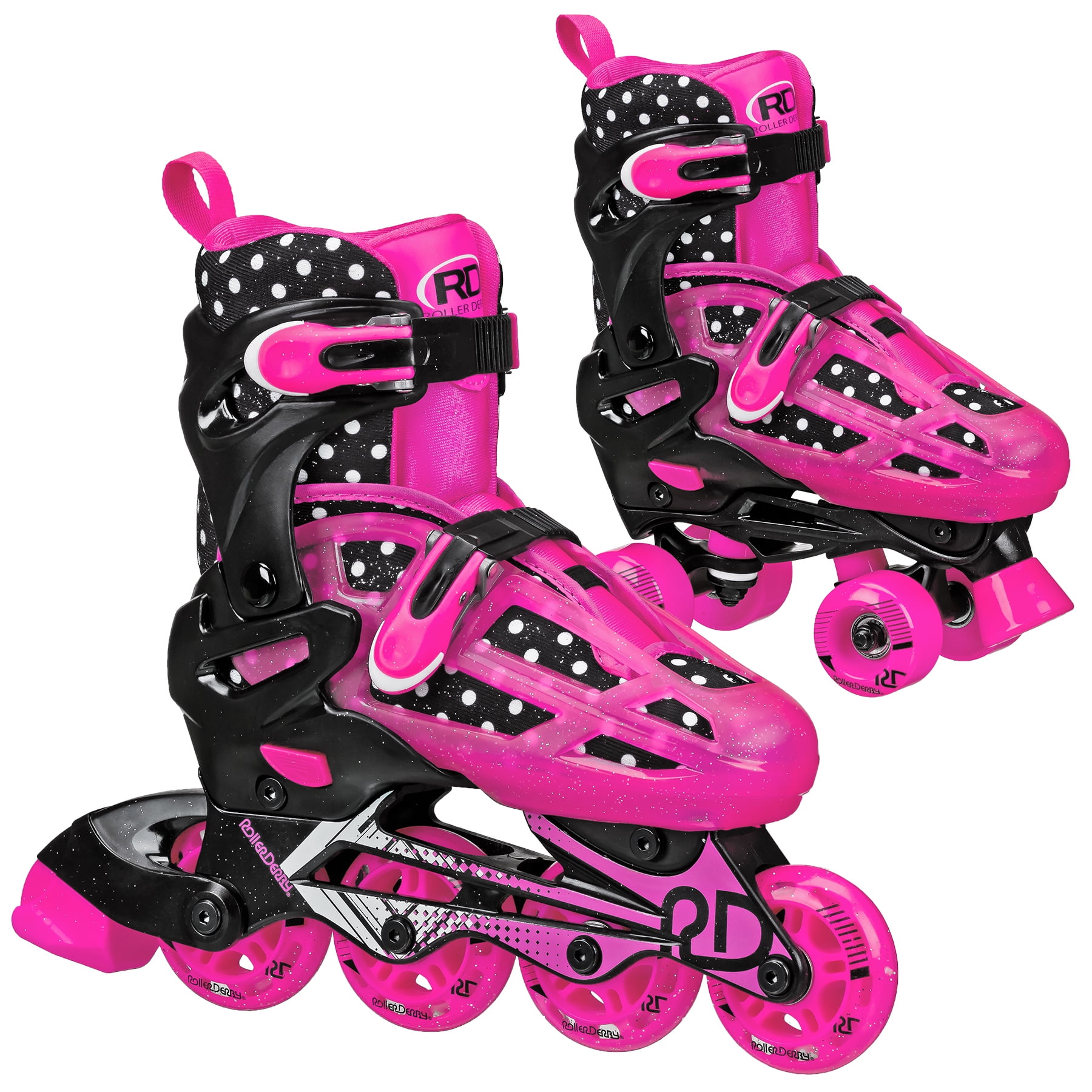 Roller Derby Girls 2-in-1 Roller/Inline Skates