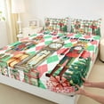 thumbnail image 3 of Homewish Vintage Nutcracter Soldier Twin Sheet Sets,Merry Christmas Twin Fitted Sheet,Modern Geometric Plaid 03 For Girls Teens,Super Cozy Room Decor,3 Pieces, 3 of 7