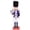 Blue, variant on ZPAQI European Christmas Wood Nutcracker Soldier Ornament 30cm Model Supplies