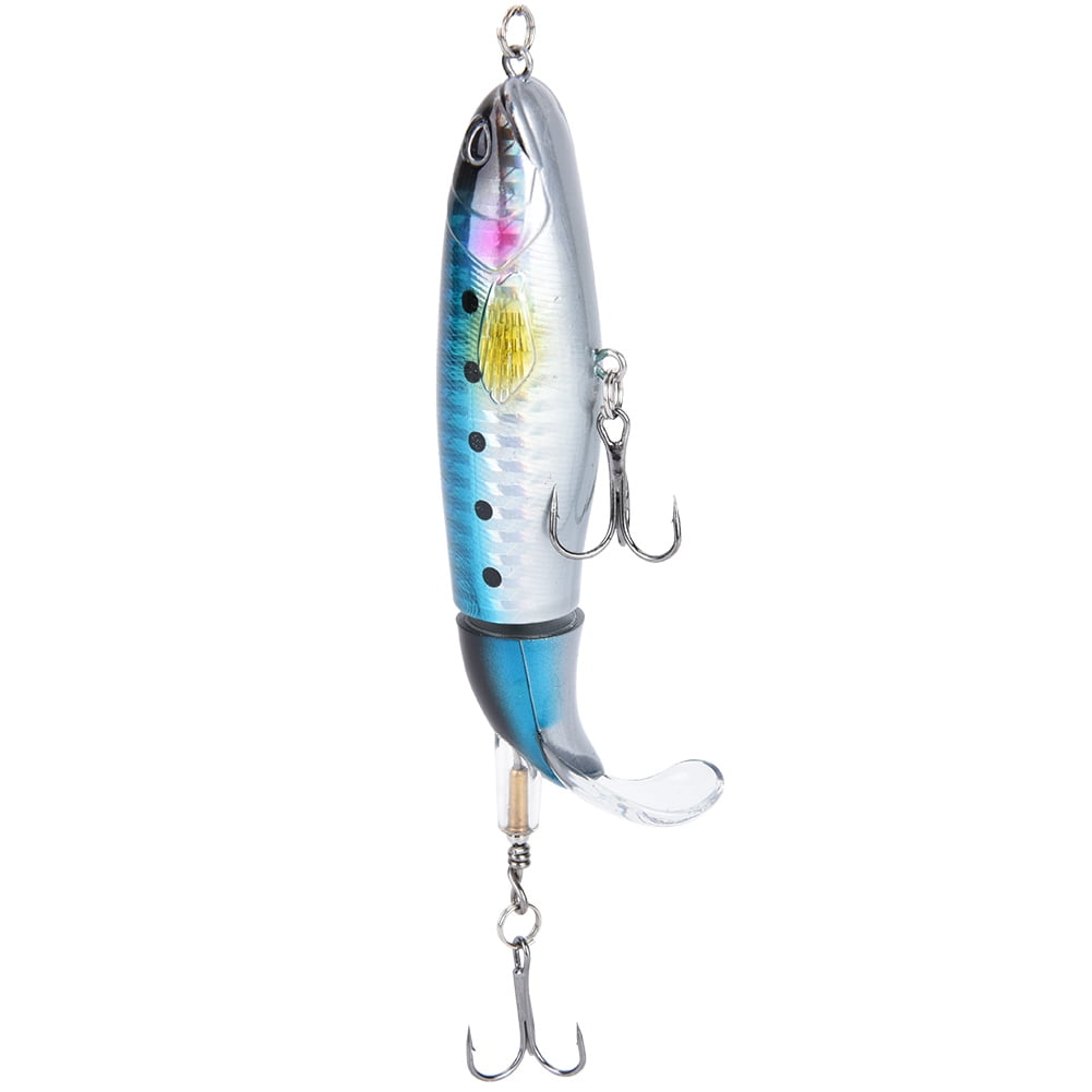 Plastic Spiral Tail Pencil Floating Fishing Lures Artificial Hard Bait Fish  Tackle Accessory(C)