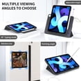 thumbnail image 6 of Magnetic Case for iPad Air 5th Generation 2022, iPad Air 4th Gen 2020, Rotating Detachable Case, Anti-Fingerprint, Auto Sleep/Wake, Transparent Hard Back Cover for ipad 10.9 Inch, 6 of 7