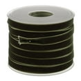 thumbnail image 1 of 20 Yard 10mm Wide Velvet Ribbon Sewing For craft Supplies - Green, 1 of 7
