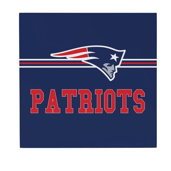 New England Patriots 12" x 12" Wood Wall Sign