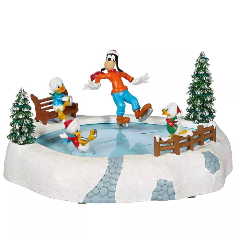 Disney Holiday Village 13-piece Christmas Set With Santa, Micky