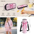 thumbnail image 7 of Aplkyhs Pink Bow Baseball Kids Backpack Set of 4 with Lunch Box Pencil Case and Water Bottle Carrier Includes Schoolbag with Front Pocket Elementary School Girls, 7 of 7