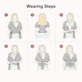 thumbnail image 6 of YADALA Baby Wrap Carrier, Stretchy Air-Mesh Fabric Baby Wrap Carrier, Adjustable Baby Carrier Sling for Newborns up to 50 lbs, 6 of 7