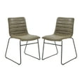 thumbnail image 2 of OSP Home Furnishings Halo Stacking Chair in Olive Faux Leather with Black Base 2/CTN, 2 of 5