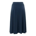 thumbnail image 3 of kamemir Women's Solid Ombre Lightweight Flare Midi Pull On Closure Skirt S-XXL Plus Size(A,XXL), 3 of 5