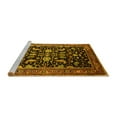 thumbnail image 2 of Ahgly Company Machine Washable Indoor Rectangle Oriental Yellow Industrial Area Rugs, 7' x 9', 2 of 4