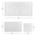 thumbnail image 2 of Toallas de baño para el baño - Toallas de baño de lujo de algodón - Juego de toallas de baño ultra suaves y muy absorbentes, juego de 6 piezas (4 toallas de baño, 2 toallitas) - Blanco, 2 of 5