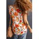 thumbnail image 1 of ABPHQTO Blusa de mujer con volantes y estampado floral rosa, 1 of 5