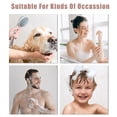 thumbnail image 6 of Unique Bargains Silicone 2 in 1 Body Brush Skin Massage Soft Shower Exfoliating Brush Blue, 6 of 7