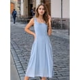 thumbnail image 2 of DARING DIVA Sleeveless Loose Flowy Midi Tank Beach Dress S Sky Blue, 2 of 8