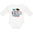 thumbnail image 3 of Inktastic My Daddy Did It and He Did It for Me with Graduation Cap Girls Long Sleeve Baby Bodysuit, 3 of 5
