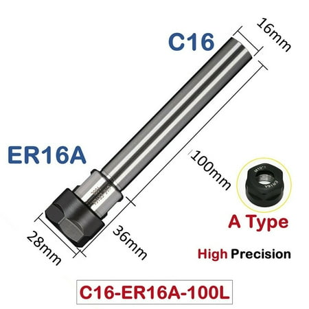 

C-8-10-12-16-20-25-mm ER-8-11-16-20-A Straight Shank Extension Mini Collet Chuck