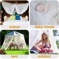thumbnail image 2 of Mosquitera, Mosquitera Cuadrada Grande para Camas Extra Grandes, Mosquitera Baldaquin para Interior y Exterior para Camas Individuales y Dobles, Blanca, 220x200x180, 2 of 5