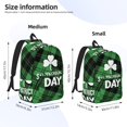 thumbnail image 3 of KLL St Patrick's day Print Travel Laptop Backpack - College Backpack Business Work Bag Nurse Bag Casual Daypack for Weekender Business Hiking -Medium, 3 of 6