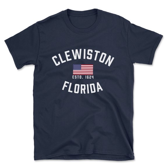 Clewiston Florida Patriot Men's Cotton T-Shirt