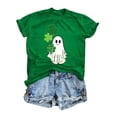 thumbnail image 2 of Uootdi T-Shirts de la Saint-Patrick pour Femmes Manches Courtes Col Rond Imprimé Graphique de Vacances Coupe Ample Célébrations de Parade Chemises Décontractées Quotidiennes Cadeau, 2 of 7