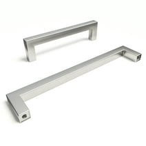 Polished Chrome Cabinet Pulls 15 Pack Stainless Steel Drawer Handles 10 1/16'' Center to Center