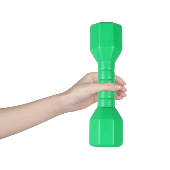 4pcs Kids Octagonal Dumbbell Outdoor Plastic Fitness Equipment Exercise Toy for Children Performance Dancing Green