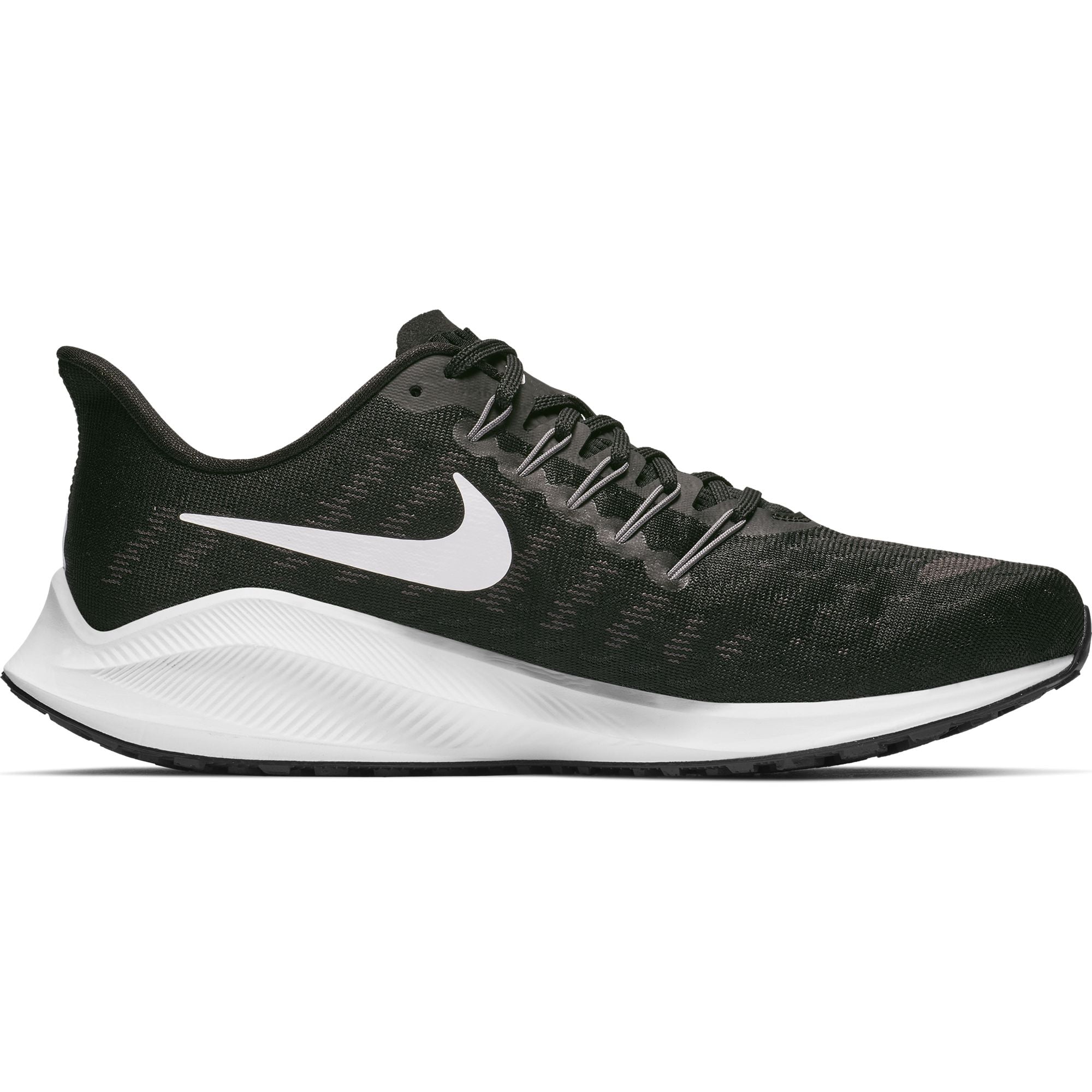 Men's Nike Air Zoom Vomero 14 Running Shoe Wide 4E Black/White/Thunder ...
