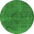 thumbnail image 1 of Ahgly Company Indoor Round Oriental Green Industrial Area Rugs, 6' Round, 1 of 4
