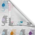 thumbnail image 3 of Ambesonne Cartoon Kitchen Curtains, Colorful Fun Elephants, 55"x39", Multicolor, 3 of 3
