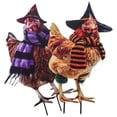 thumbnail image 5 of 2 estacas de metal para gallinas de Halloween, decoración para jardín al aire libre, 5 of 5