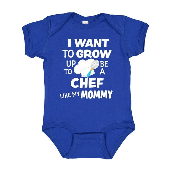 Inktastic I Want to Grow Up to Be a Chef Like My Mommy Boys or Girls Baby Bodysuit