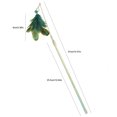thumbnail image 2 of Cat Toy Wand Interactive Faux Feather Kitten Play Wand Cat Stick Toy with Bell, 2 of 10