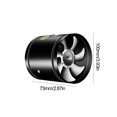 thumbnail image 3 of Ventilador de aire de tubería de 4, 6 y 8 pulgadas, ventilador de pared de inodoro de 2800 RPM, Metal para inodoro de baño Ehuebsd  Libre de BPA, 3 of 3