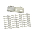 thumbnail image 2 of 50 piezas de rieles para cortinas, soporte de montaje en pared de hierro para cortinas de ducha para el hogar y el dormitorio Crema blanca, 2 of 8