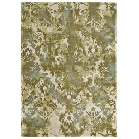 Okara Transitional/Traditional Rug, Dark Gray/River Blue, 8ft x 11ft Area Rug