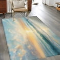 thumbnail image 2 of Beach Sunrise 3x5 Area Rugs for Living Room, Ocean Sky Sea Water Wave Non Slip Floor Mat Washable Low-Profile Indoor Carpet for Bedroom, Dining Room, Bathroom, 2 of 9