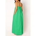 thumbnail image 5 of Chouyatou Women's Summer Backless Tied Spaghetti Straps Casual Loose Cutout Maxi Dress with Pockets, 5 of 6