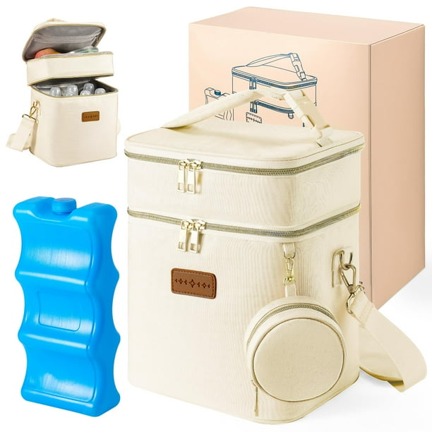 Bolsa Térmica para Leche Materna DerBiedersinn con Paquete de Hielo 6 x 270 ml