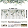 thumbnail image 4 of CoreLiving Window Valance, Watercolor Lavender Leaves Printed Short Kitchen Curtains, Decorative Half Window Treatment for Bedroom Living Room Cafe, 1 Pack, 4 of 5
