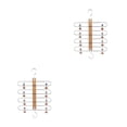 thumbnail image 6 of 2 pcs Multilayer Rack Pants Hangers Skirt Hanger with Clips Clothing Hanger Closet Rack, 6 of 8