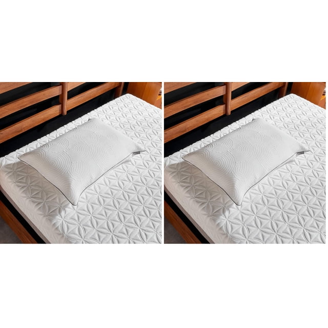 Protector de almohada Tempur-Pedic Queen, 72 x 51 cm, impermeable, paquete de 2
