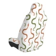 thumbnail image 2 of Fuzoiu Hand Drawn Snake Print Elastic Car Seat Covers, Seat Cover Protector,Universal Fit Interior Covers for Most Cars,Washable Seat Cover Non Slip for SUV,Sedan,Van, 2 of 5