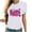 QR1_White, variant on VKOYWKM Pink Ribbon T-Shirts Women Breast Cancer Breast Cancer T-Shirt Inspirational Breast Cancer Graphic Tees Casual Crew Neck Short Sleeve Fight Cancer Tops