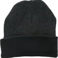 thumbnail image 2 of Alfani Mens Reversible Beanie Hat, Black, One Size, 2 of 2