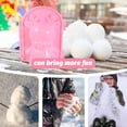 thumbnail image 3 of GARVALON 2Pcs Snow Maker Clip Plastic Pink Winter Outdoor Activities Snow Clip, 3 of 7