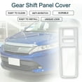 thumbnail image 2 of Cubierta del panel de la palanca de cambios Unique Bargains para Toyota Harrier 80 Series, cubierta de adorno del panel de interruptores de consola interior impermeable, tono plateado cromado, 1 pieza, 2 of 6