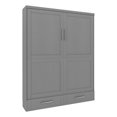 thumbnail image 1 of Pemberly Row Lit Escamotable Contemporain Grand en Bois Massif Gris, 1 of 12