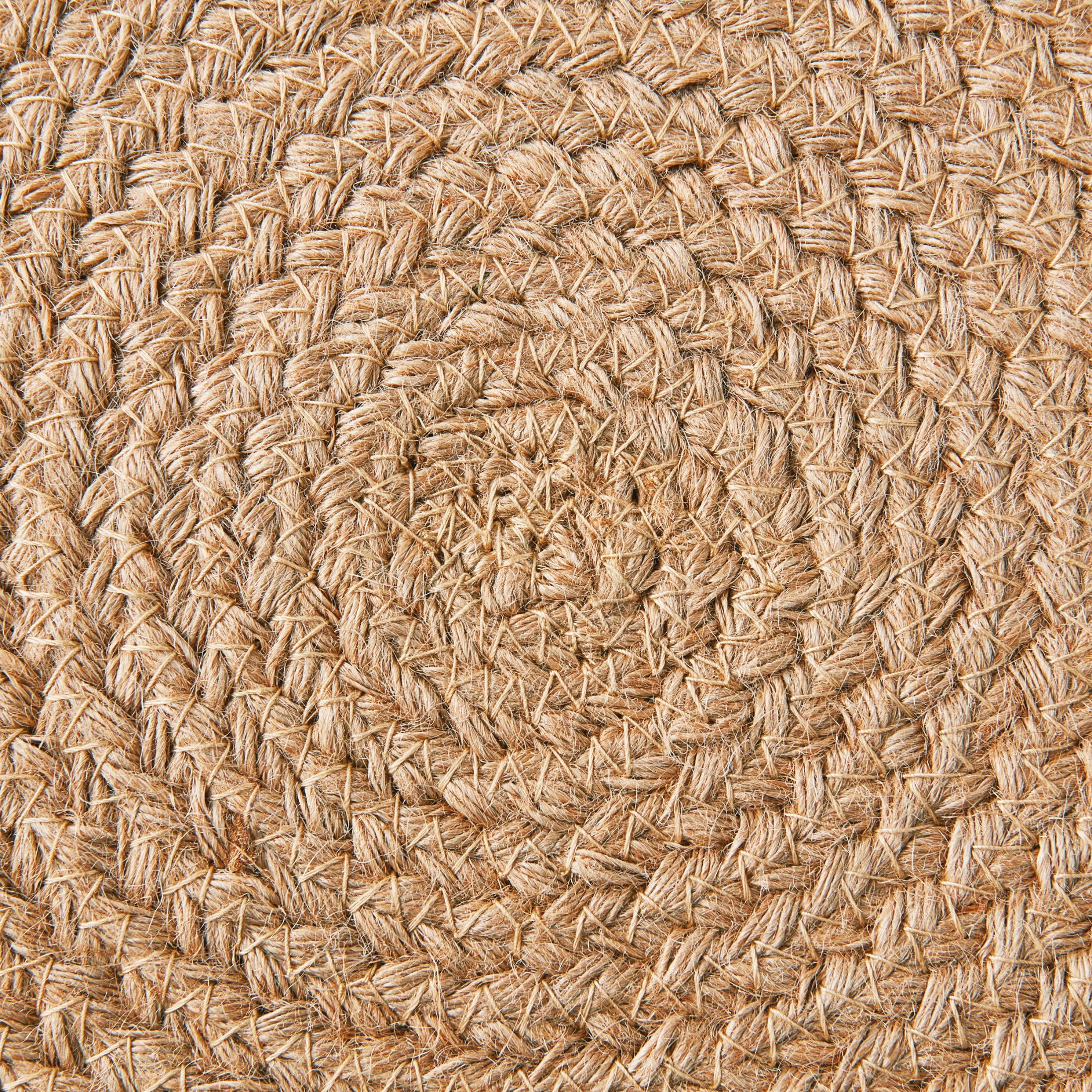 The Pioneer Woman Sweet Rose Embroidered Jute Round Placemat, Multicolor, 15"