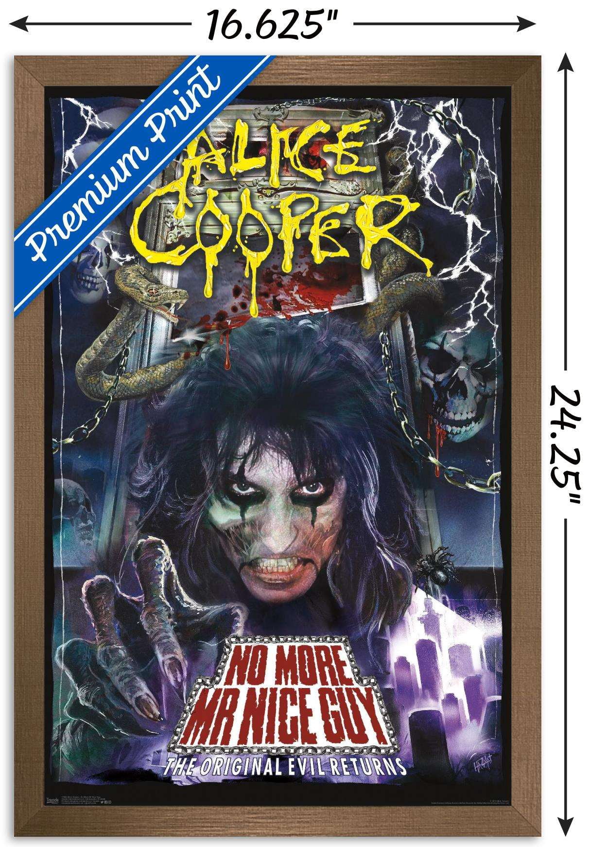 Alice Cooper - No More Mr. Nice Guy Wall Poster, 14.725" x 22.375", Framed