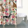 thumbnail image 4 of Chihuahua Dog and Flower Shower Curtain 72"x72" ,Bathroom Decorative Shower Curtains Set with 12 Hooks,Modern Waterproof Washable Shower Curtain, 4 of 6